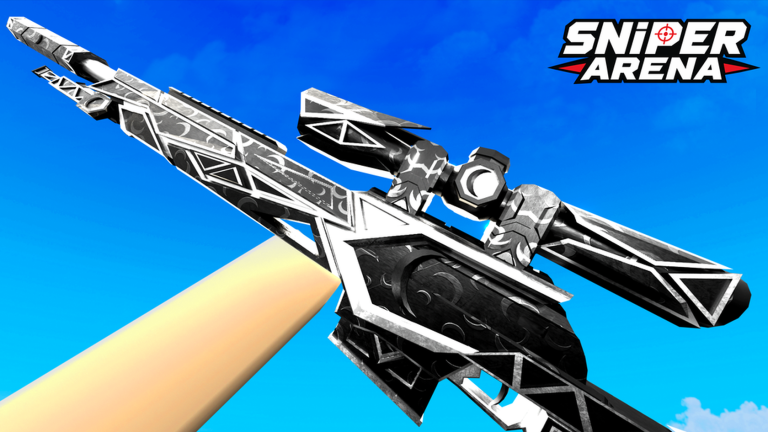 Black and silver geometric sniper rifle skin from Sniper Arena
